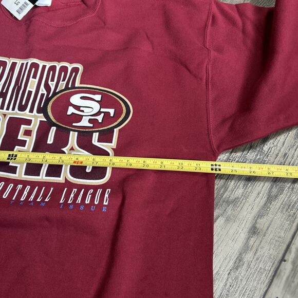 NWT Rare Vintage San Francisco 49ers Starter Crewneck Sweater Spellout Size L - Picture 6 of 6